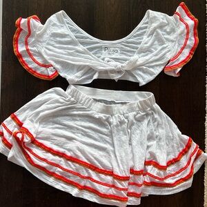 Spainish Flamingo Dancer Ibiza 2-Piece Costume WORN ONCE